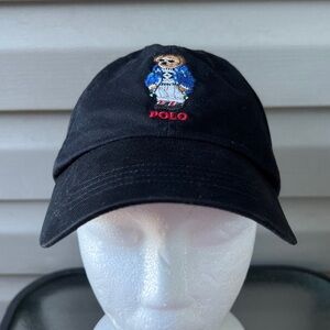 Polo Ralph Lauren “Ski Bear" Adjustable Black Hat/Cap